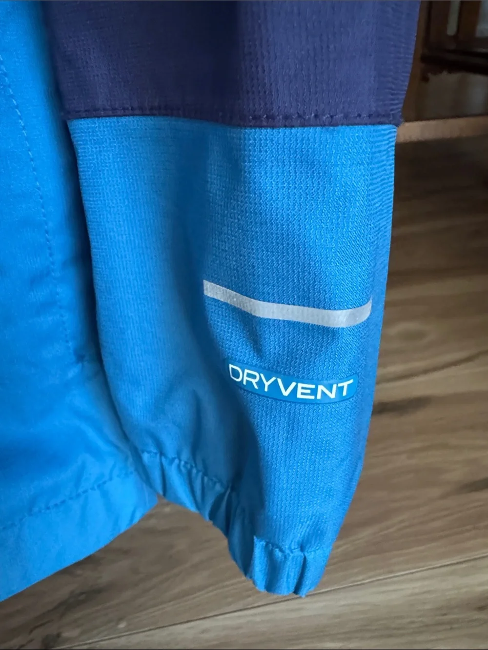 The North Face Kids Blue Two-Tone Hooded Rain Jacket